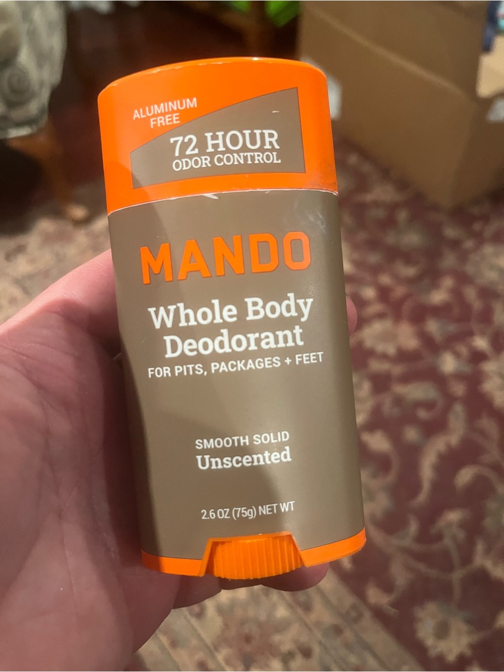 Unscented Whole Body Deodorant - Brown & Orange